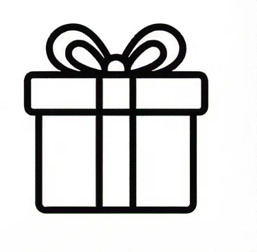 a black and white gift card with a bow.webp